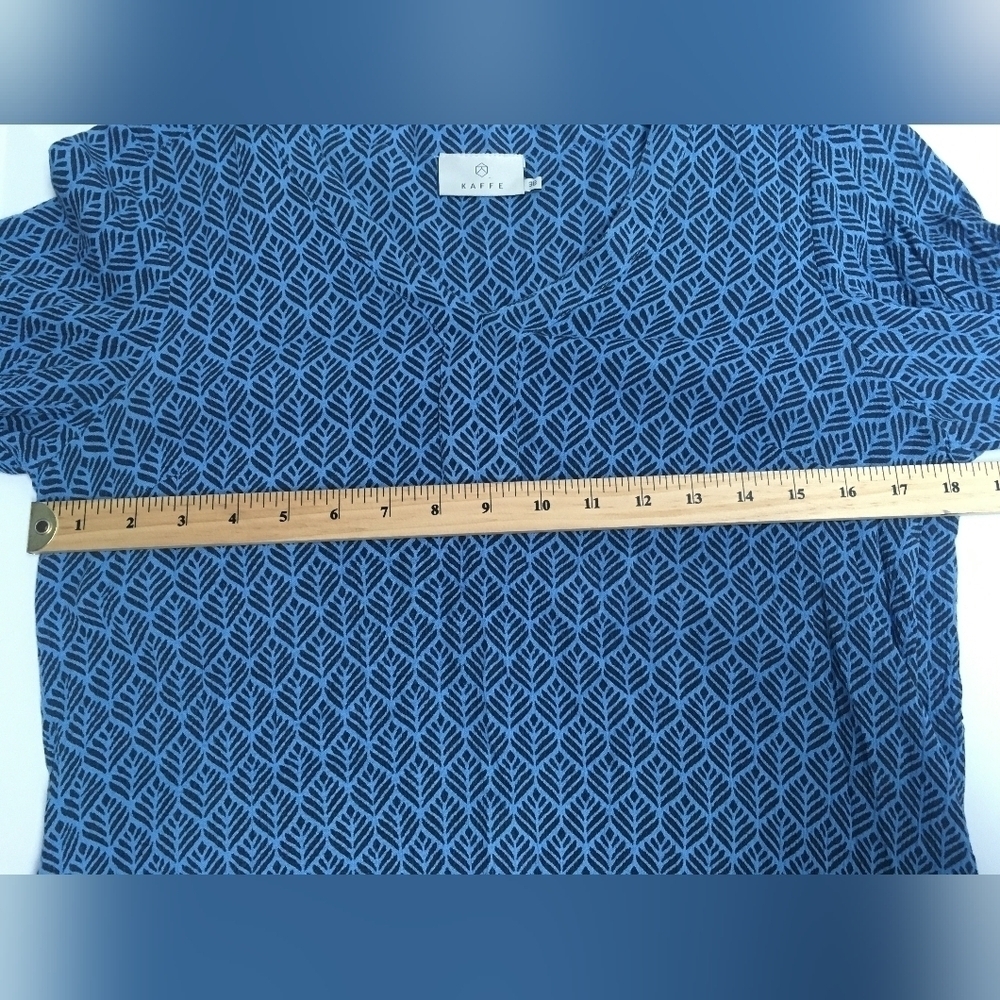 Kaffe Kamarlu Amber women's blue tunic size 38 - Picture 8 of 11